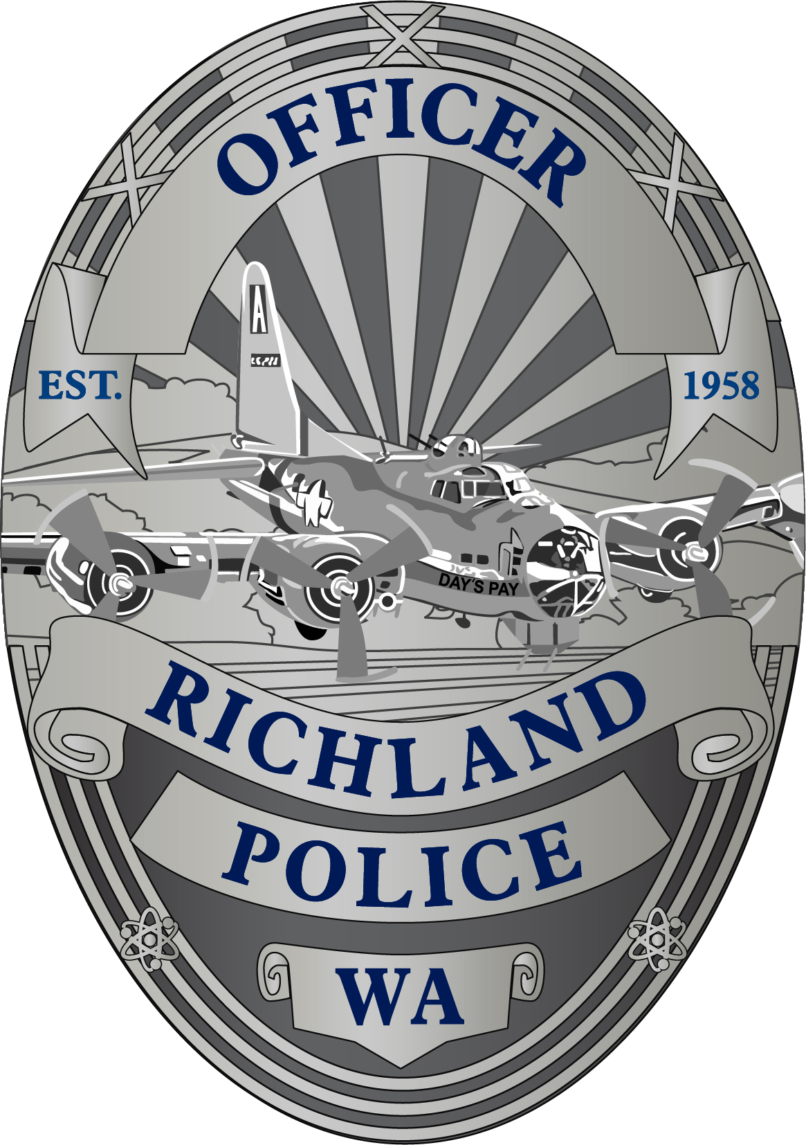 Richland Police Badge - JPEG Format