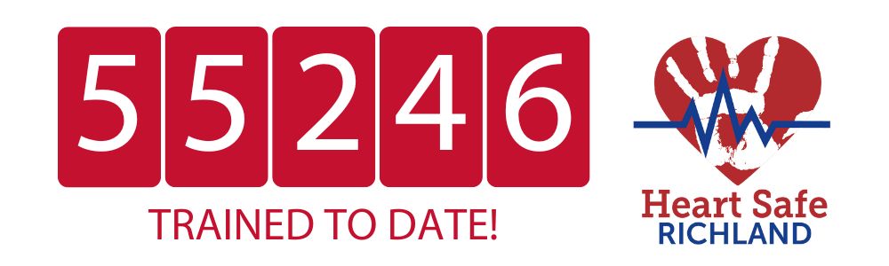 red blocks with white numbers for the Heart Safe Training Tally