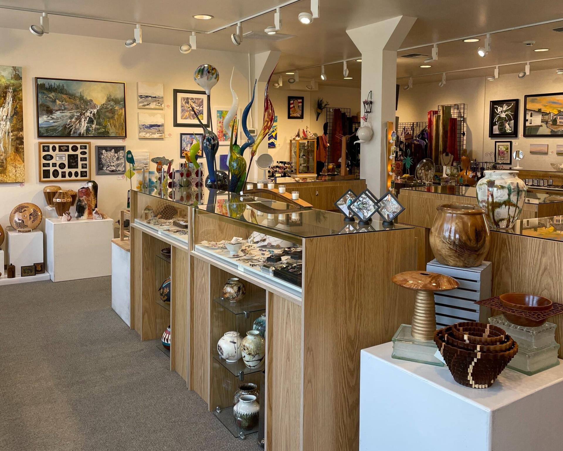 a stunning photograph of the inside of the Gallery in the Park, Richland